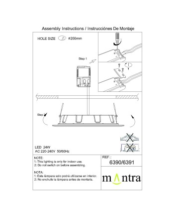 ***OFER/DES*** Graciosa * Downlight Led Redondo - 24,5W - 4000K Ip44